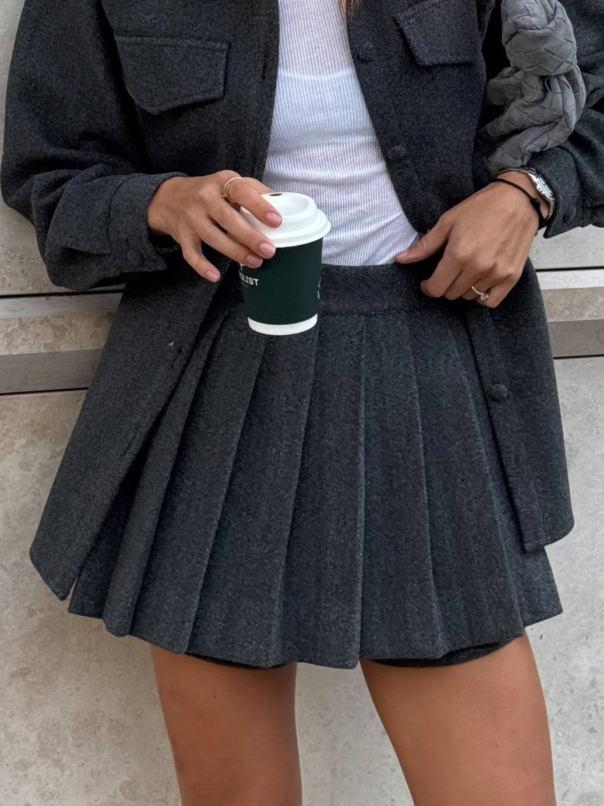 LEON Skirt in Graphite