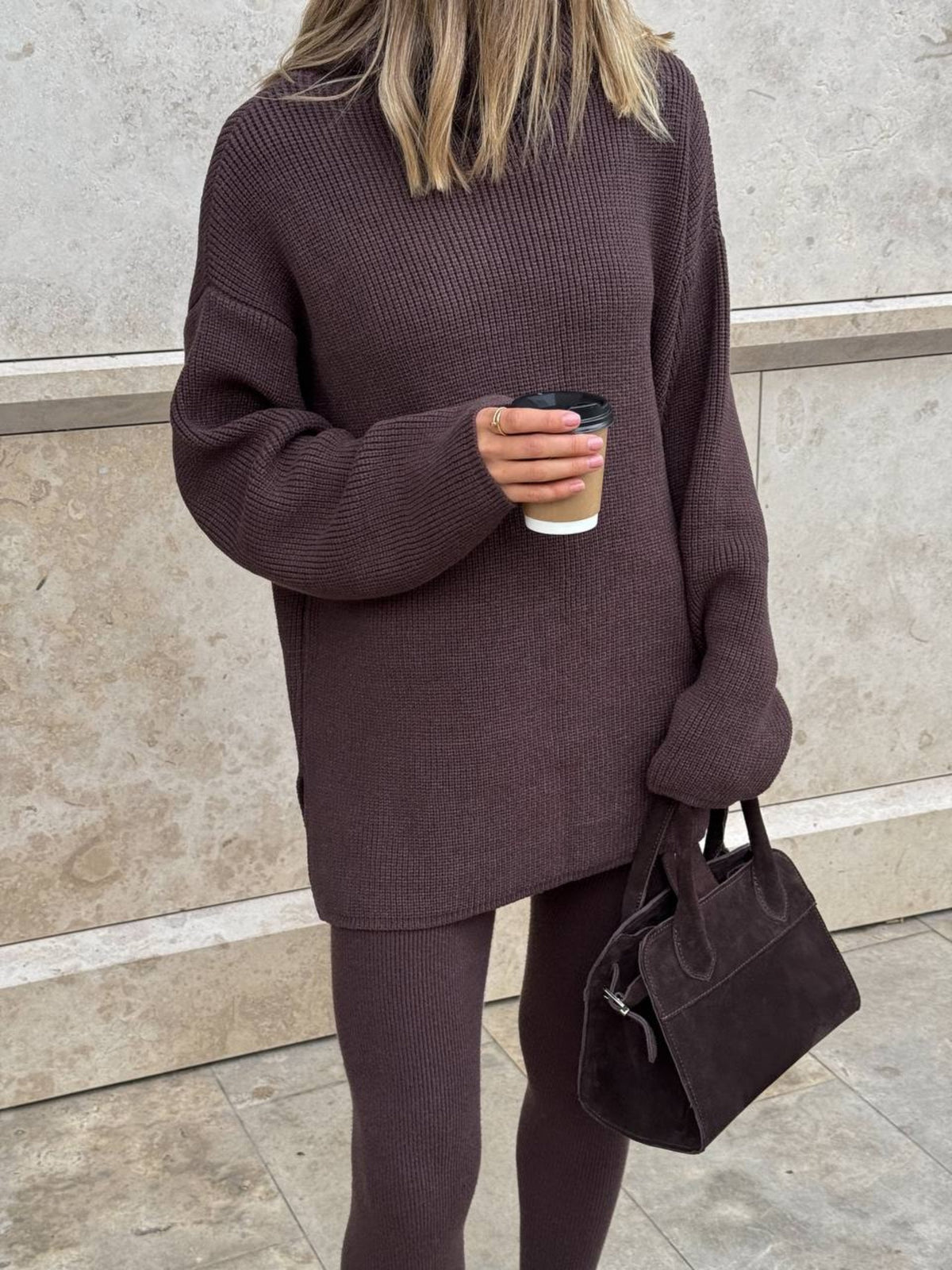 CLASSY Suit in Chocolate