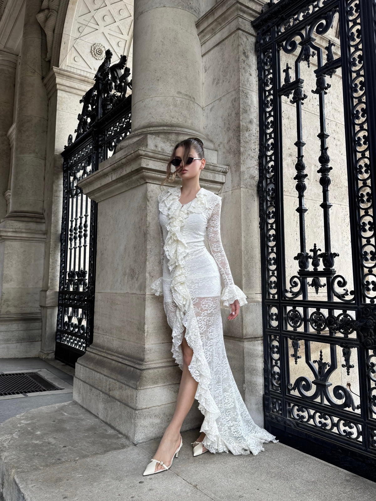 AQUATIC Dress in Ivory