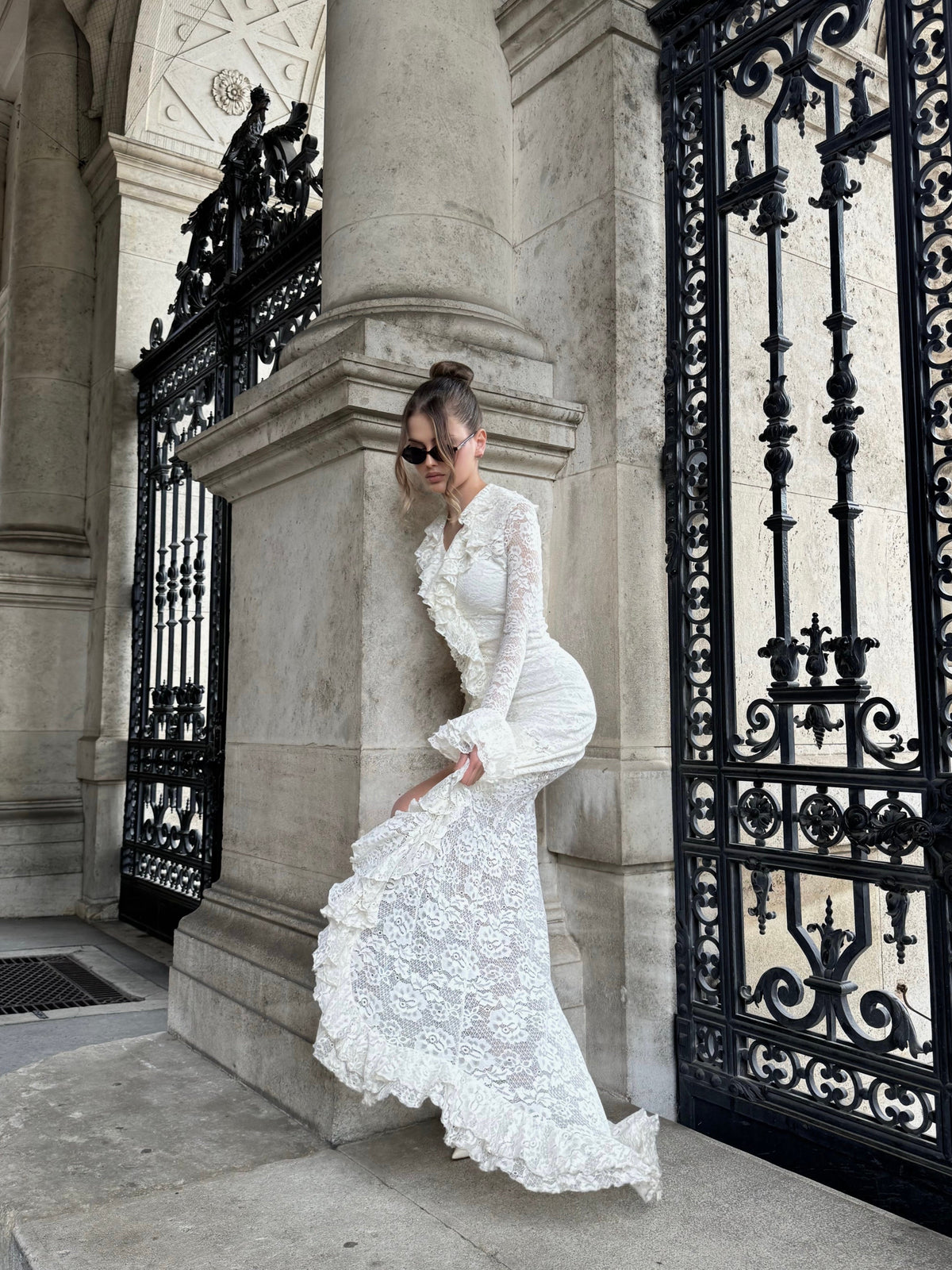 AQUATIC Dress in Ivory