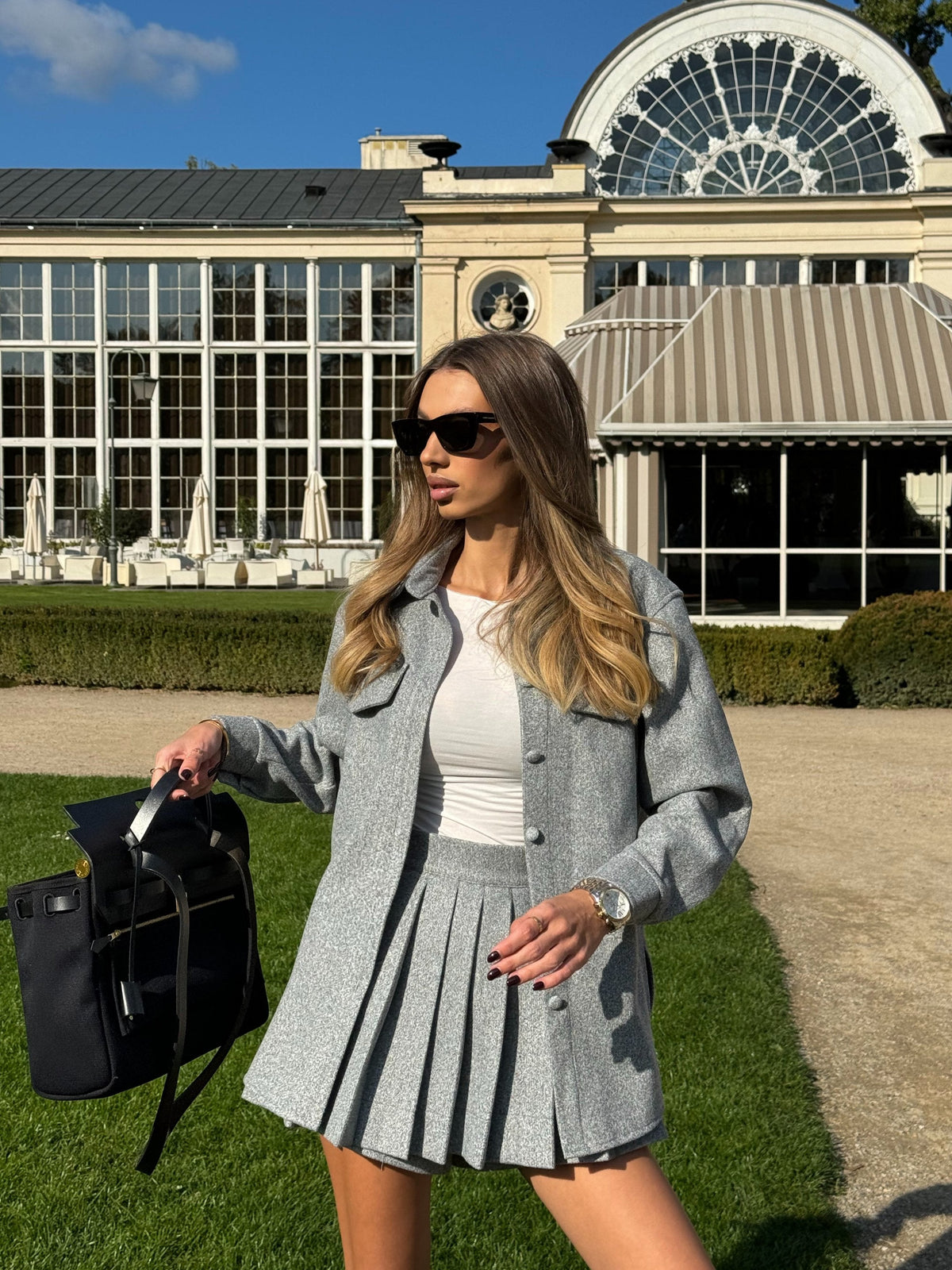 LEON Skirt in Grey