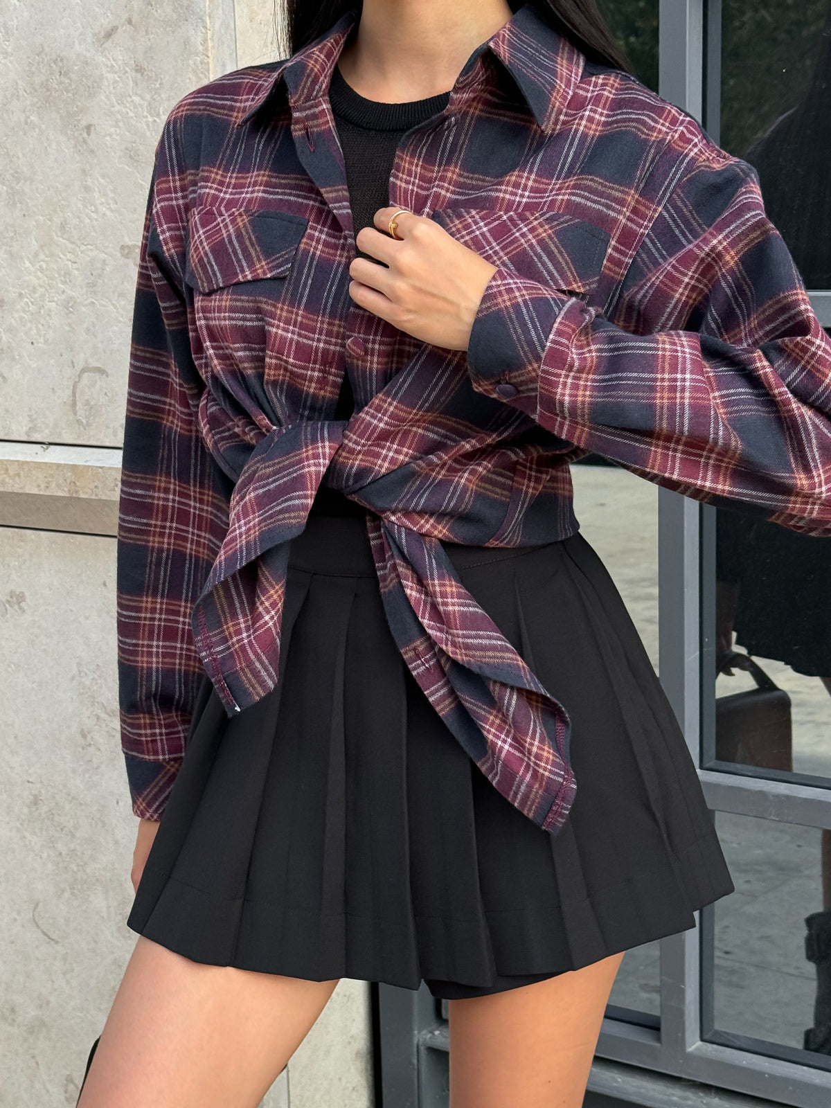 BROOKE Shirt in Burgundy