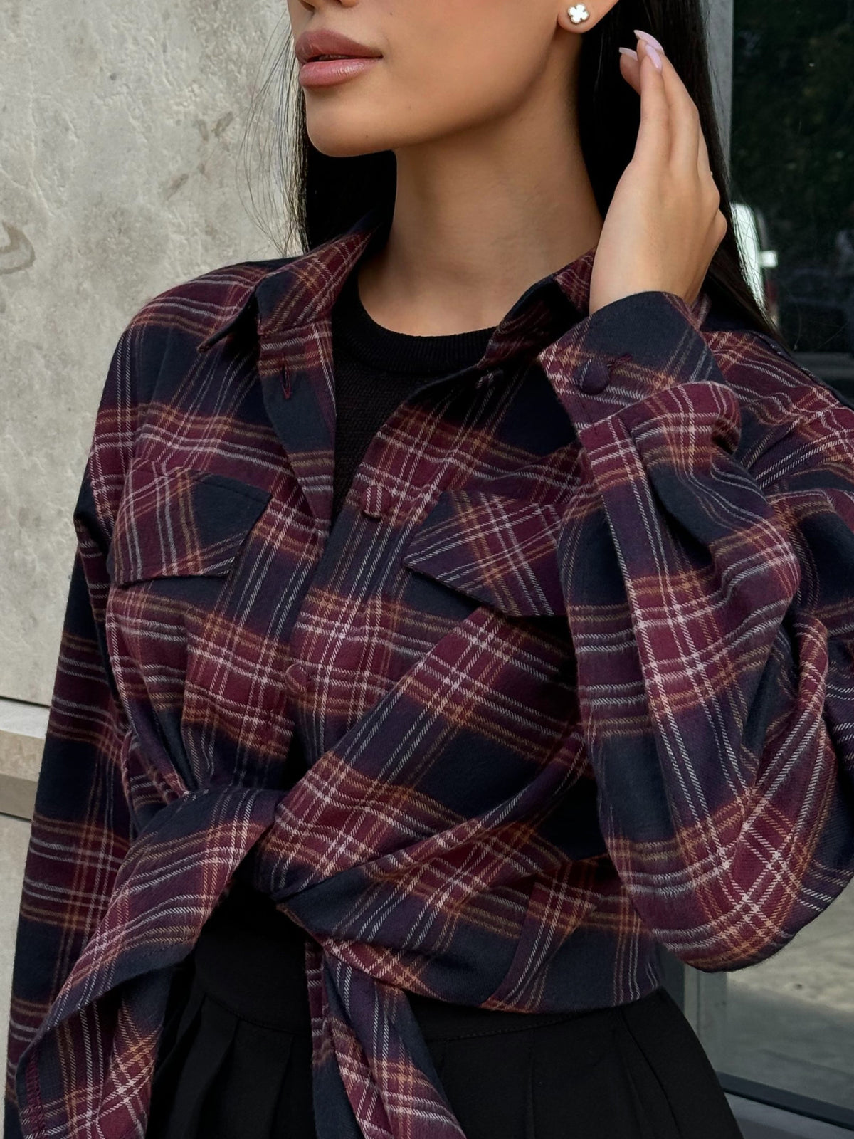 BROOKE Shirt in Burgundy