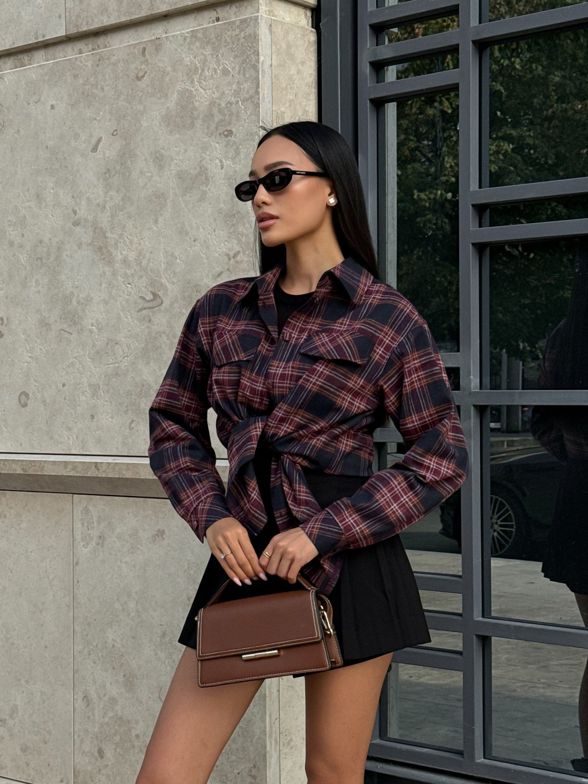 BROOKE Shirt in Burgundy