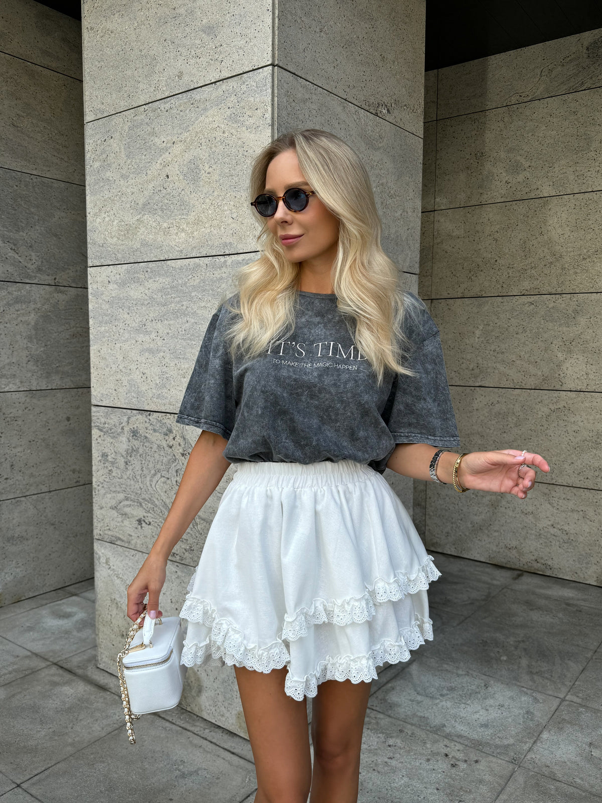 BERGAMO Skirt in Ivory