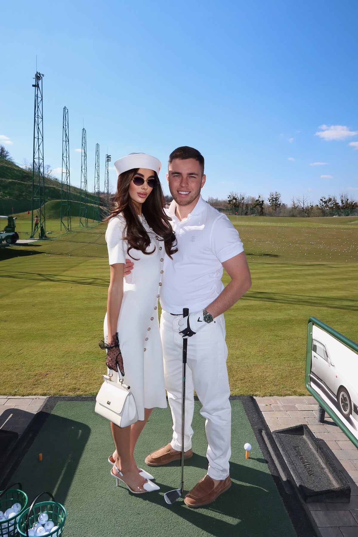 CHLOE Midi Dress in Ivory