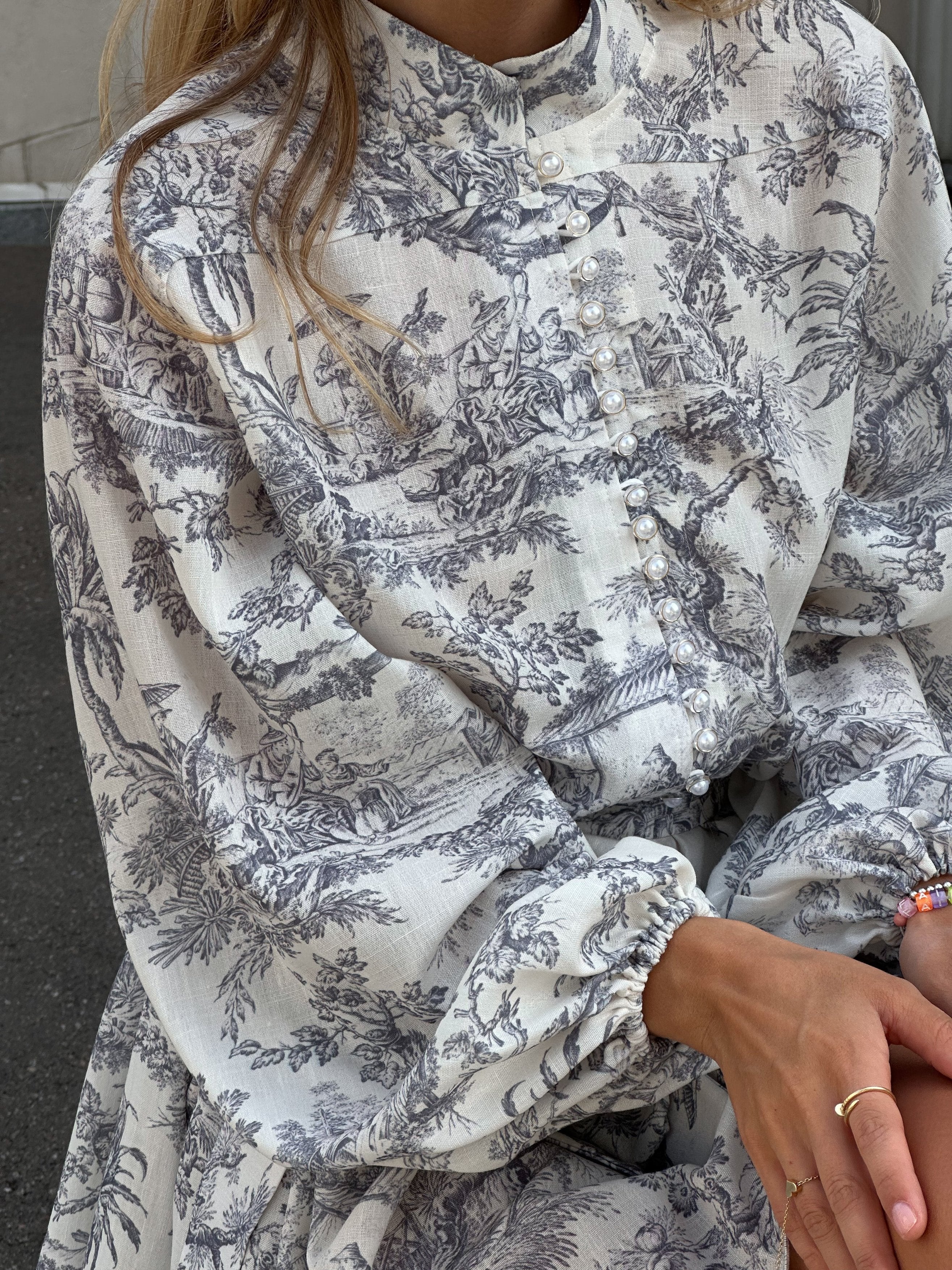 Сукня JOLIE з чорним принтом