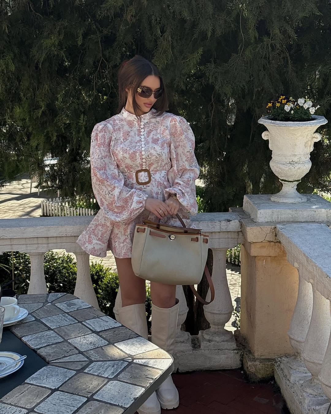 ANASSA Dress in Powder
