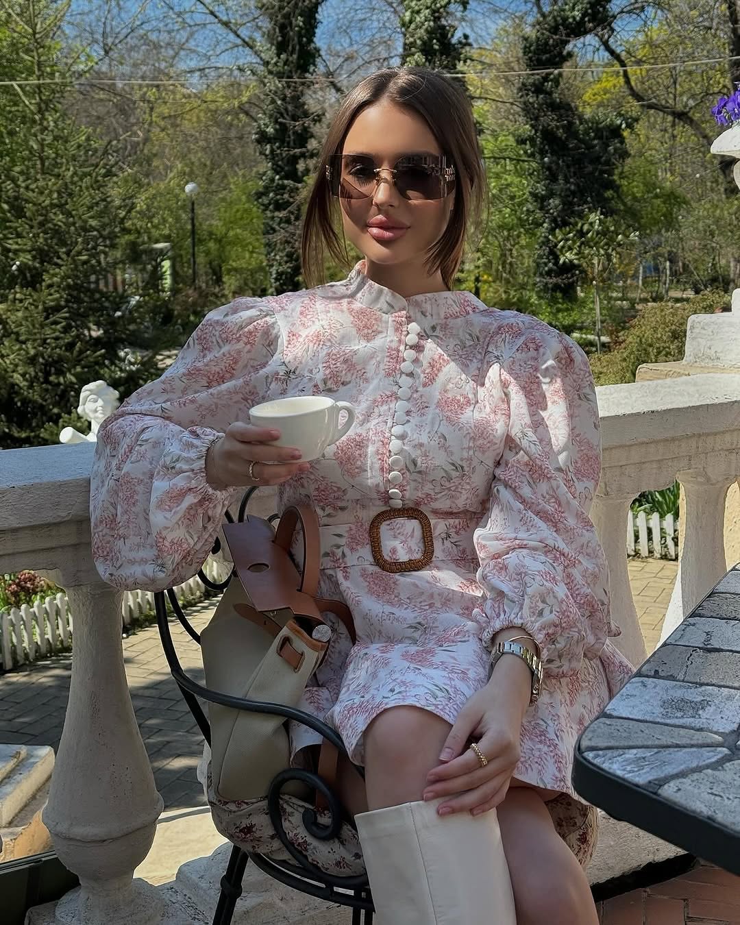 ANASSA Dress in Powder