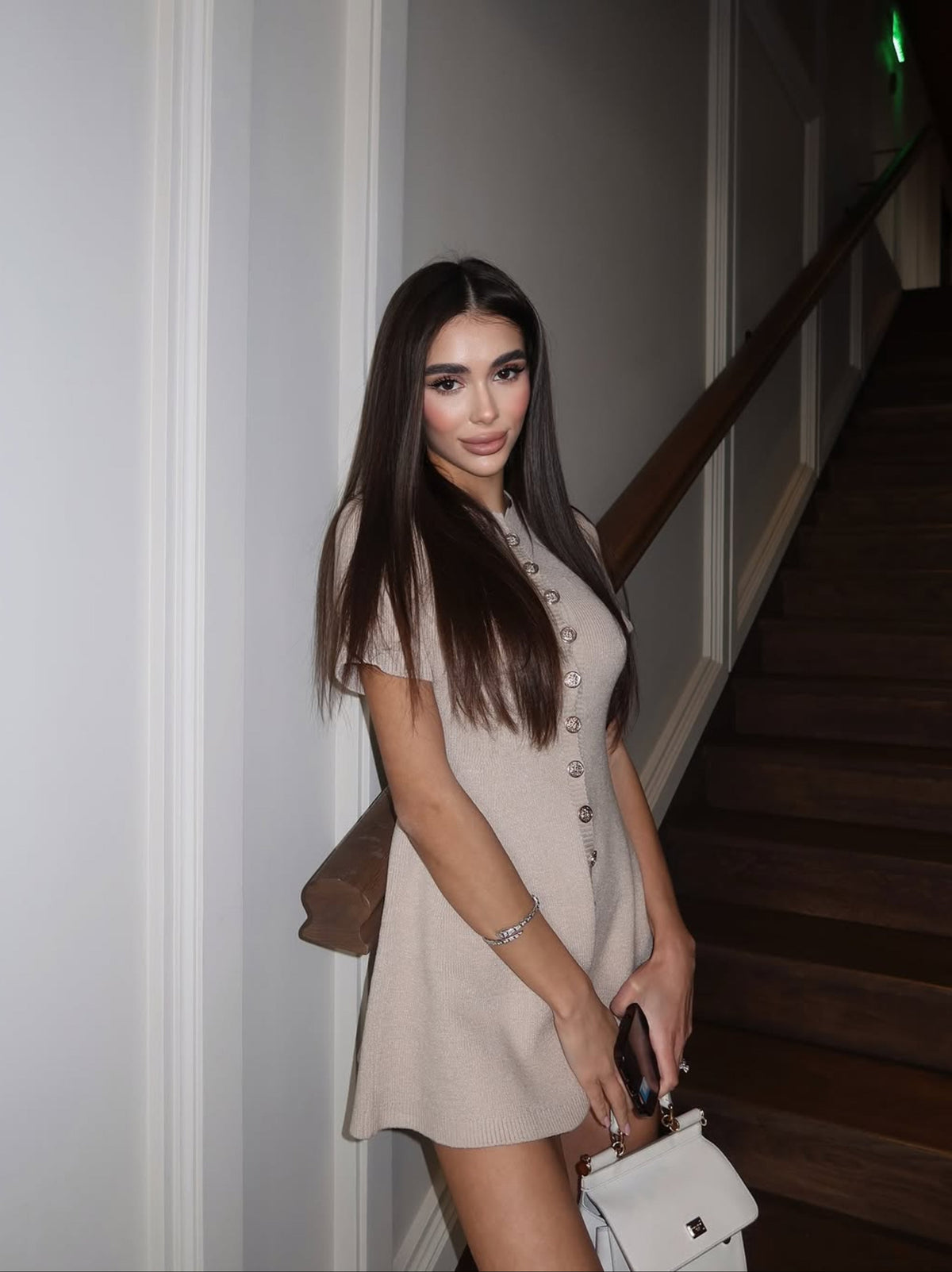 CHLOE Dress in Beige