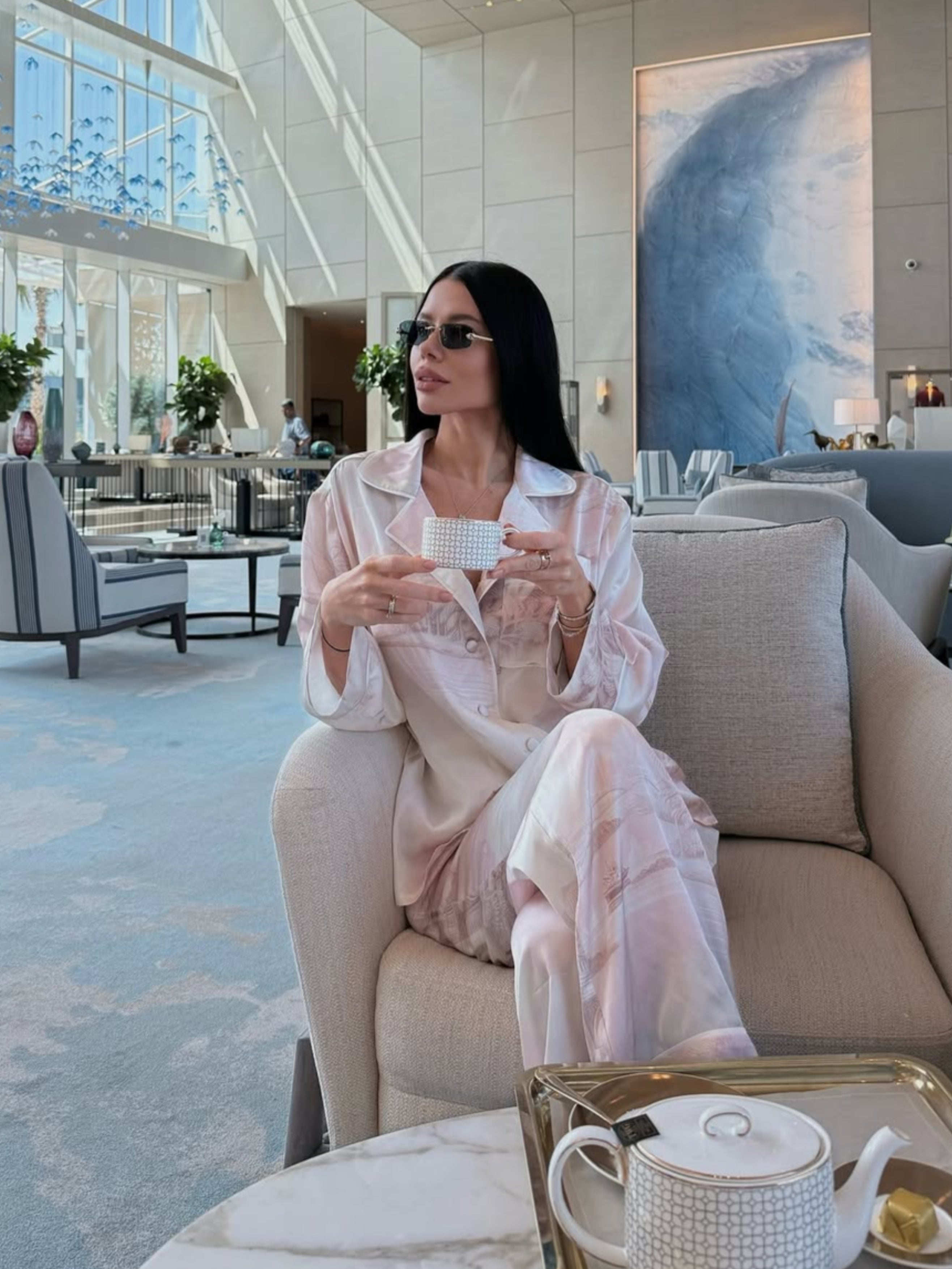 Комплект ORIANA пудровий