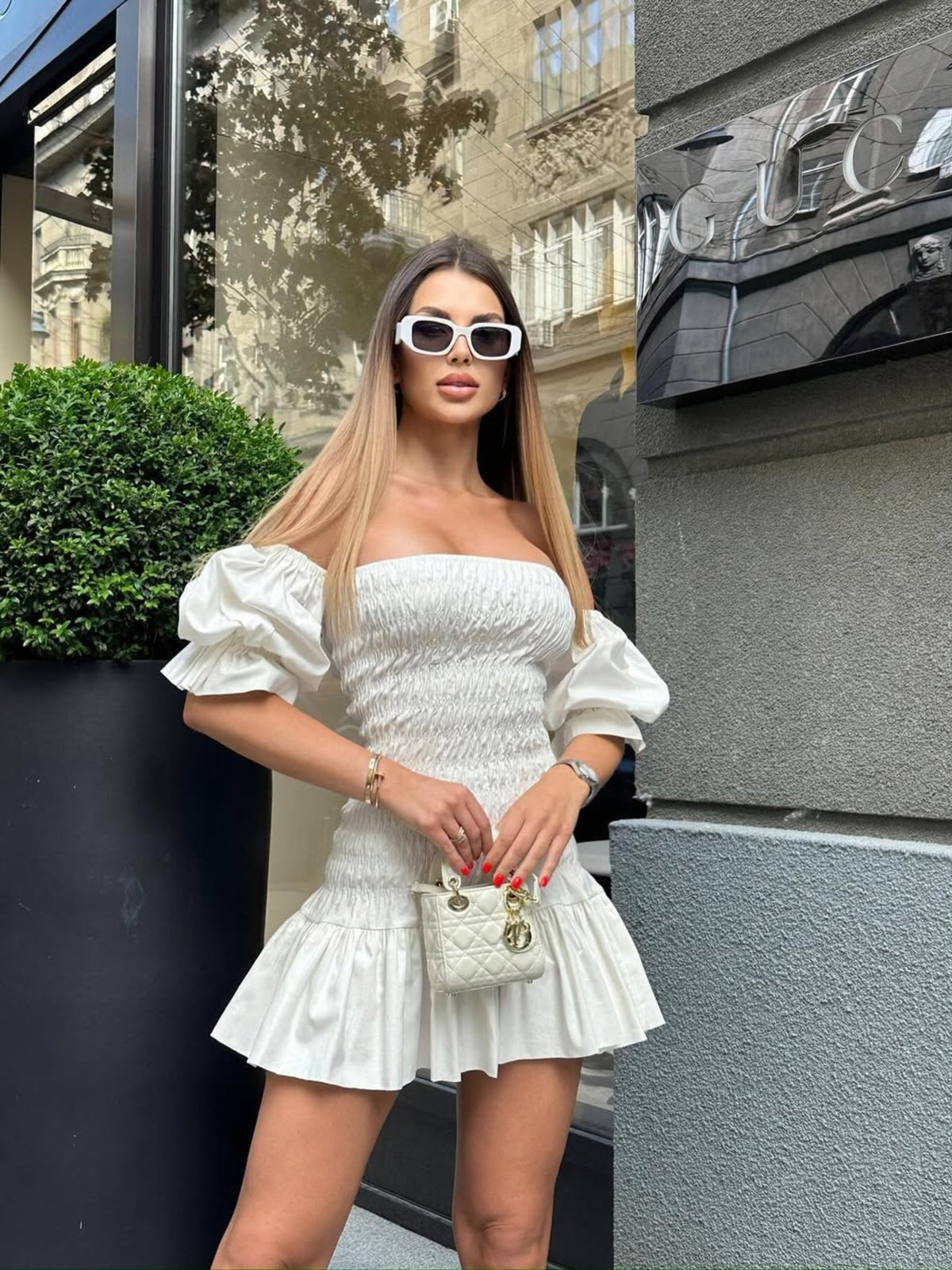 LIME Dress in Ivory