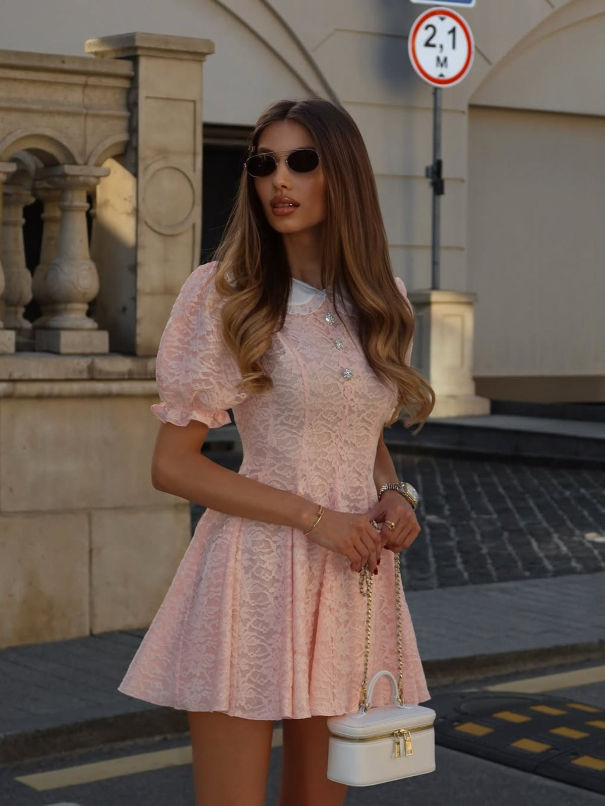 BRIDGERTON Dress in Peach