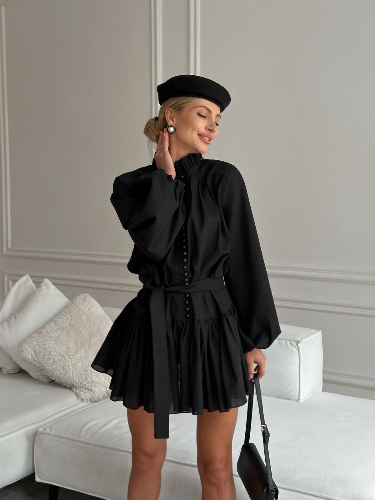 ADELINA Dress in Black