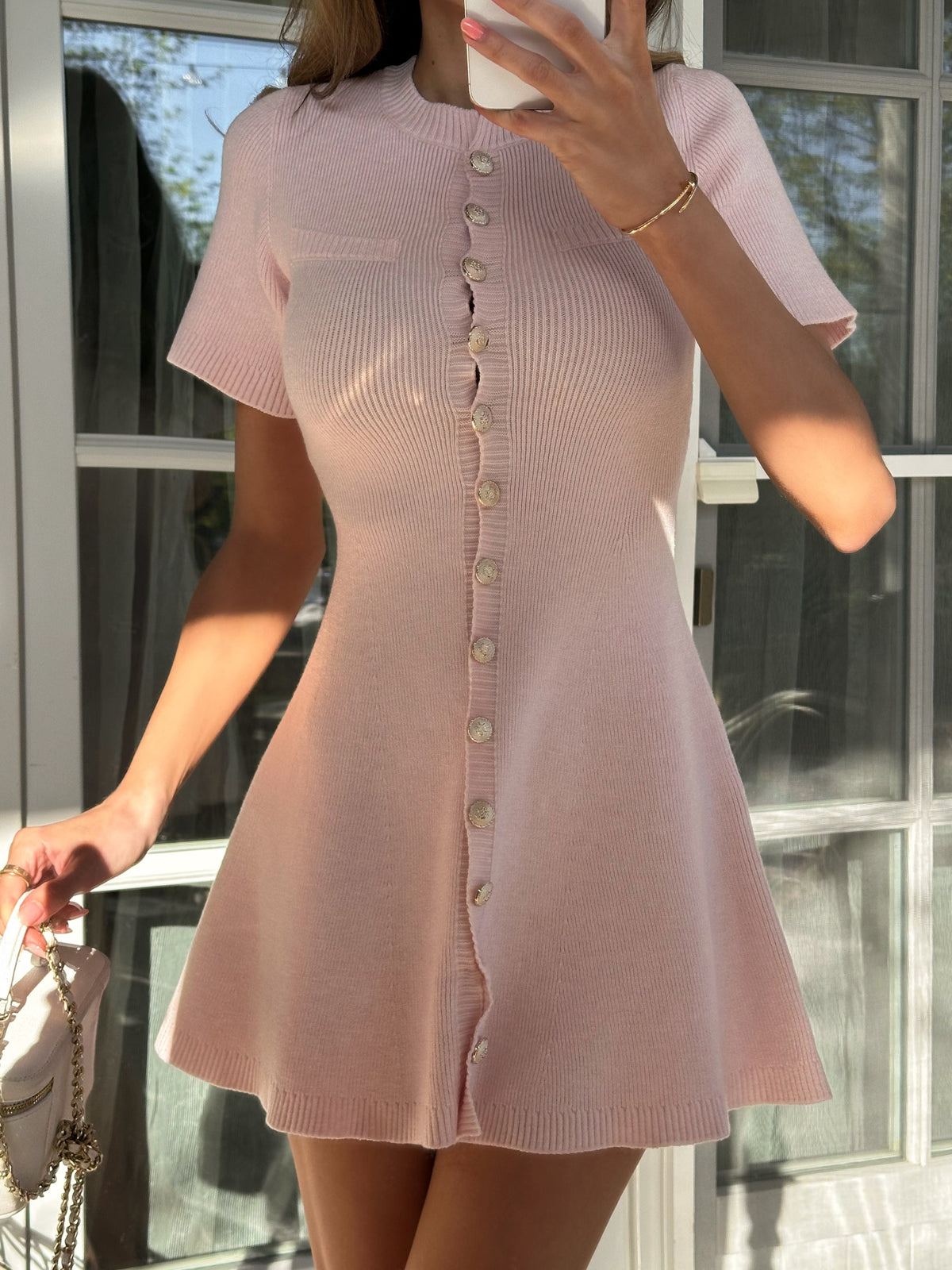 CHLOE Dress in Powder
