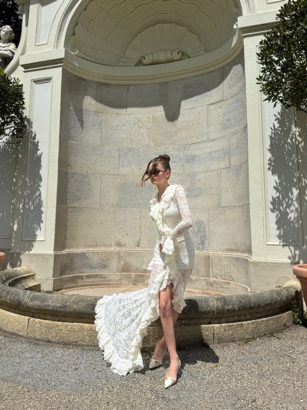 AQUATIC Dress in Ivory