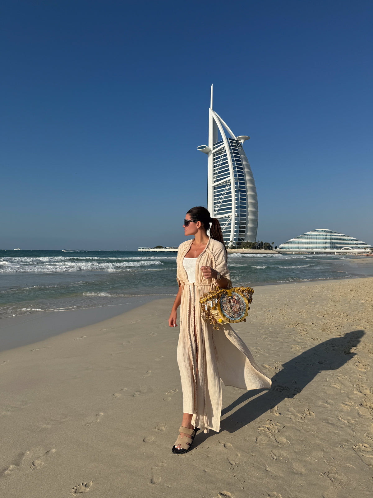 AFRODITA Beach Robe in Beige