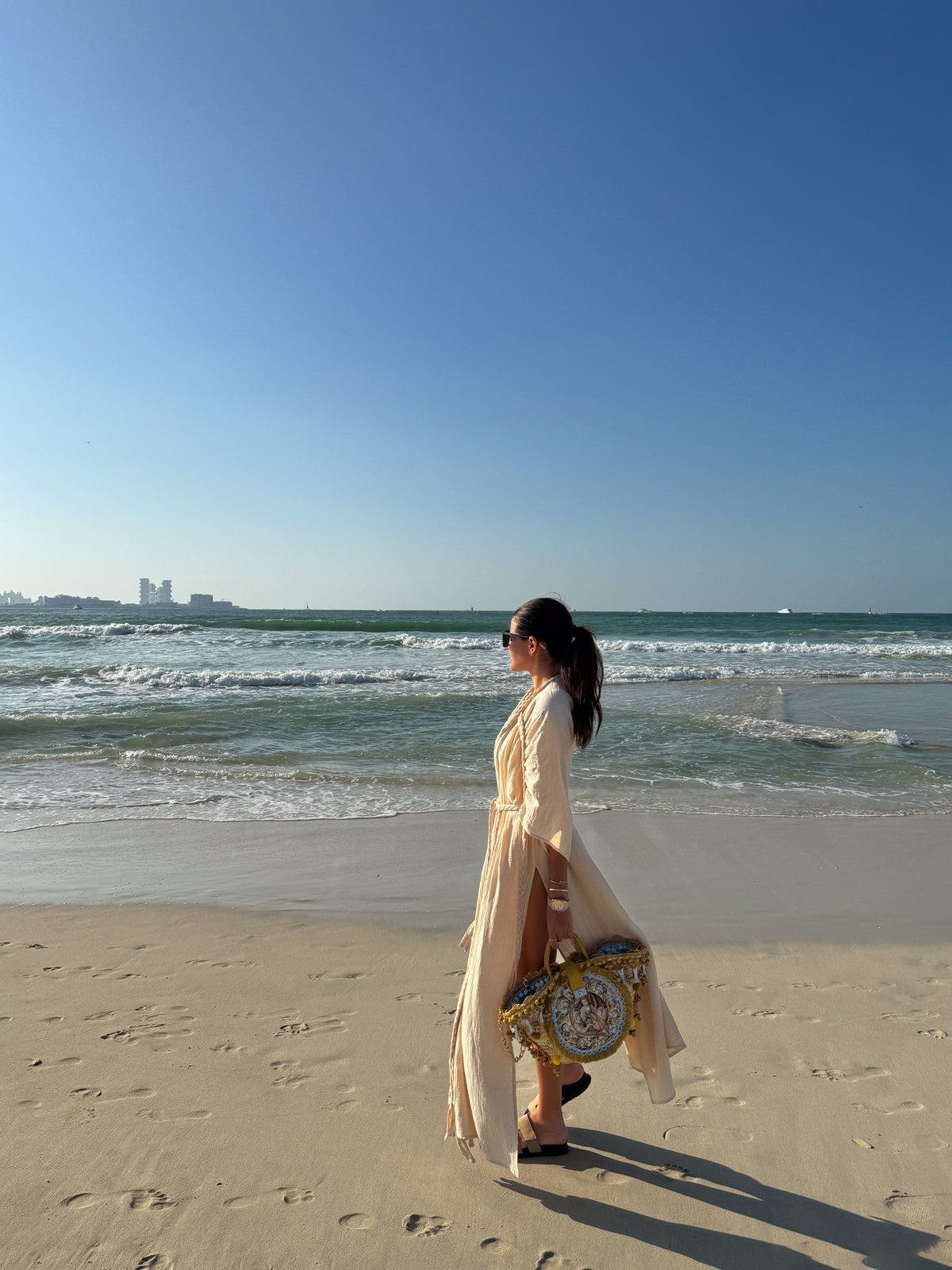 AFRODITA Beach Robe in Beige