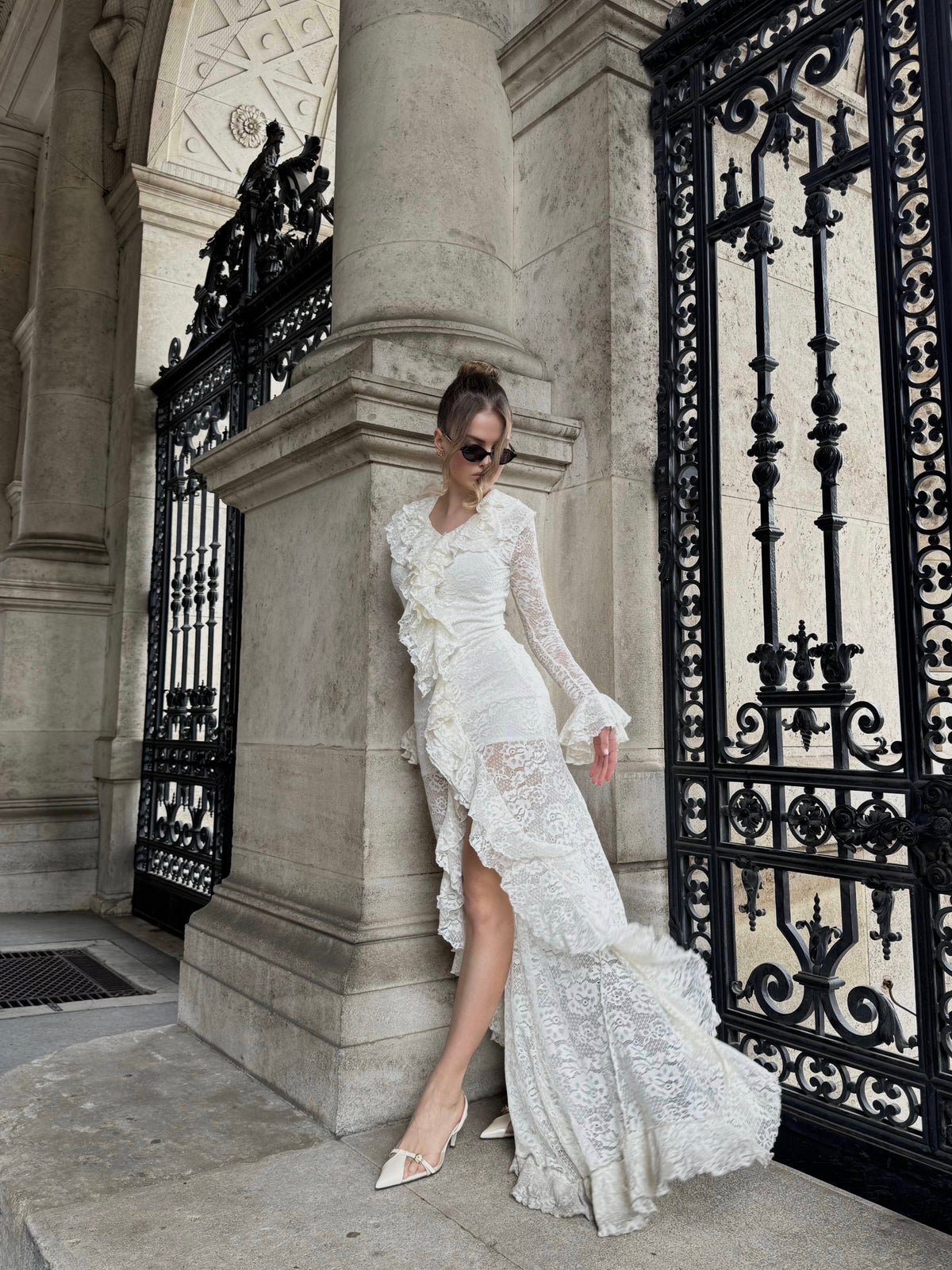 AQUATIC Dress in Ivory