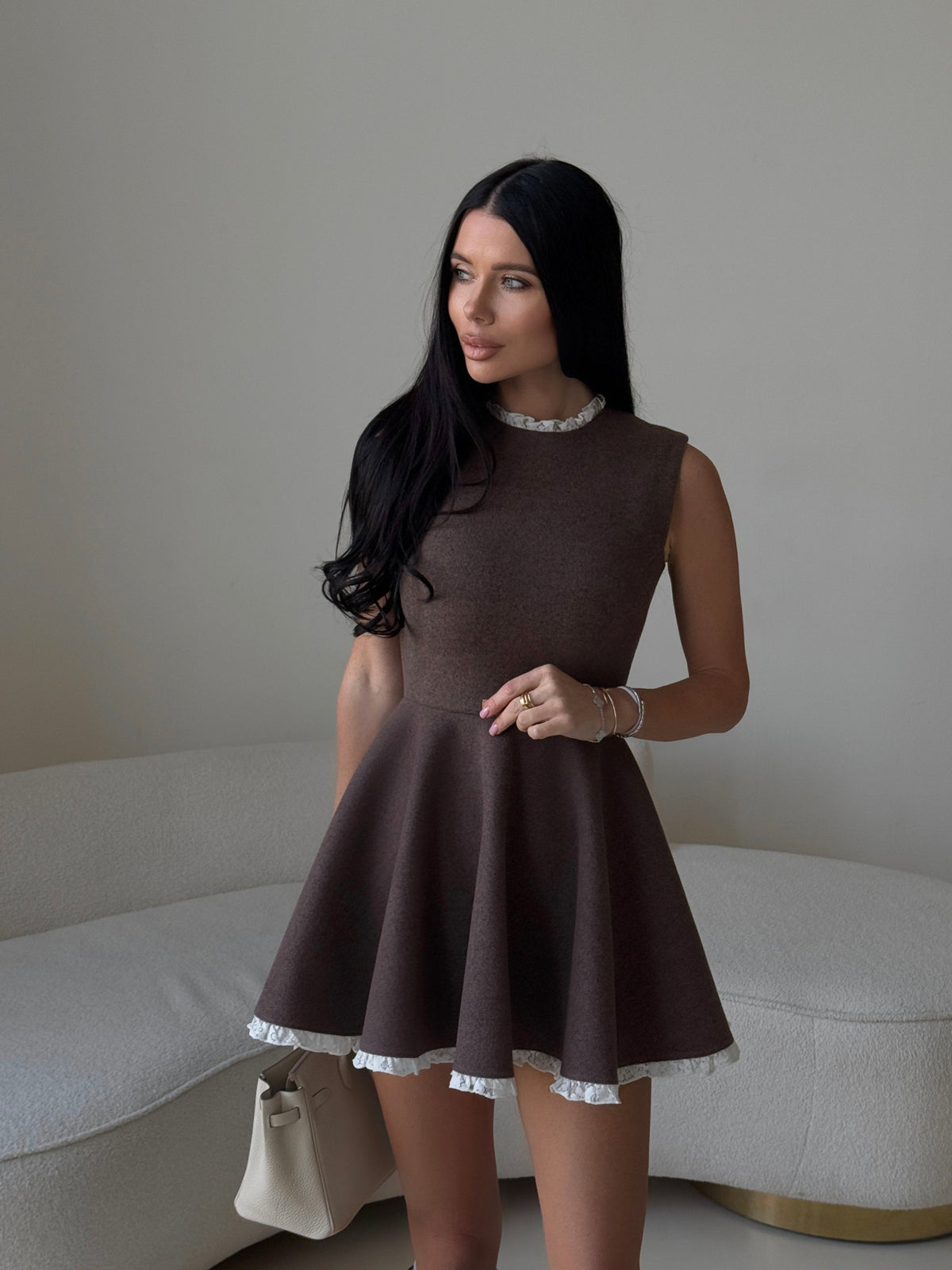 SALONE Dress in Chocolate