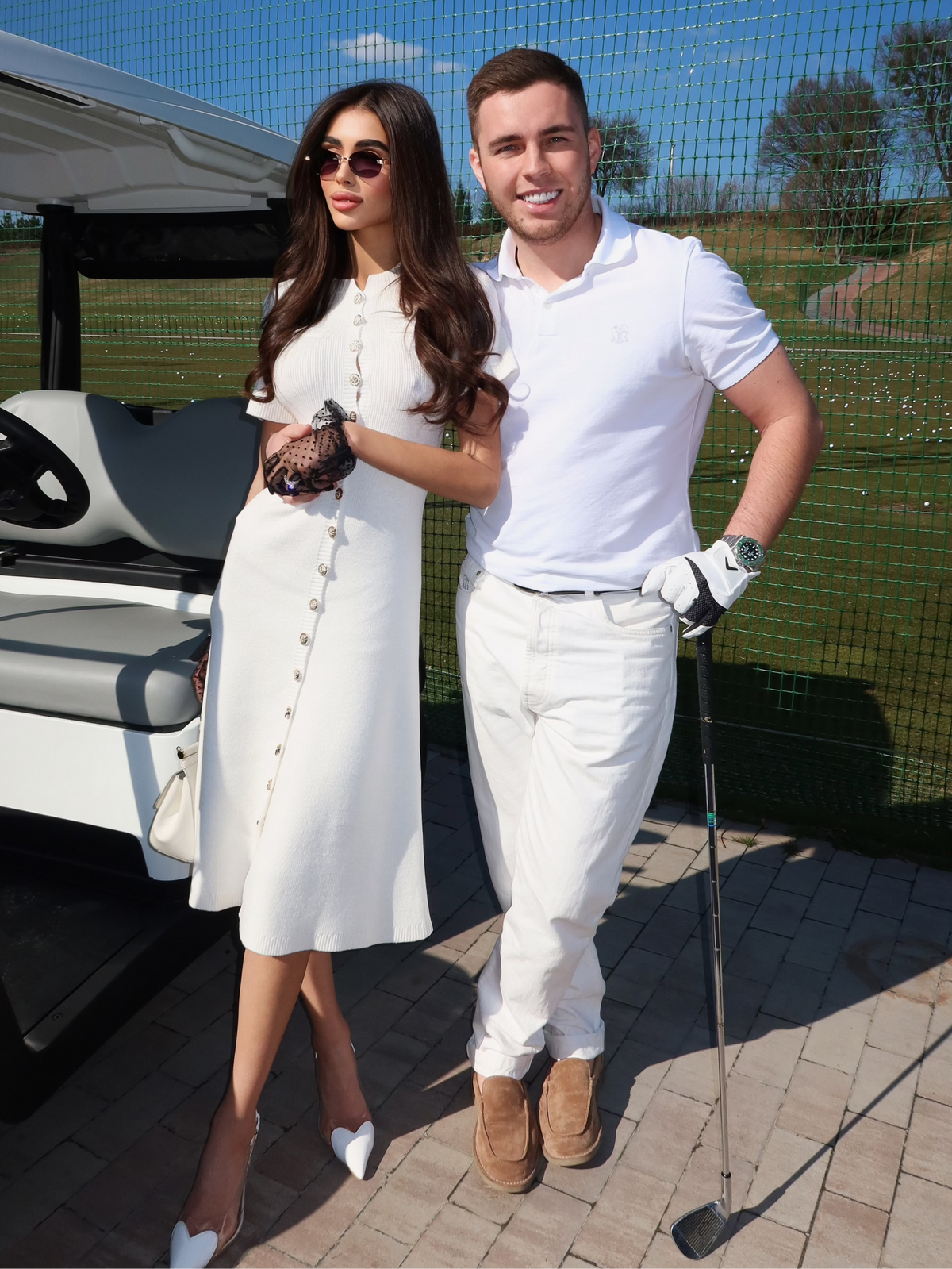 CHLOE Midi Dress in Ivory