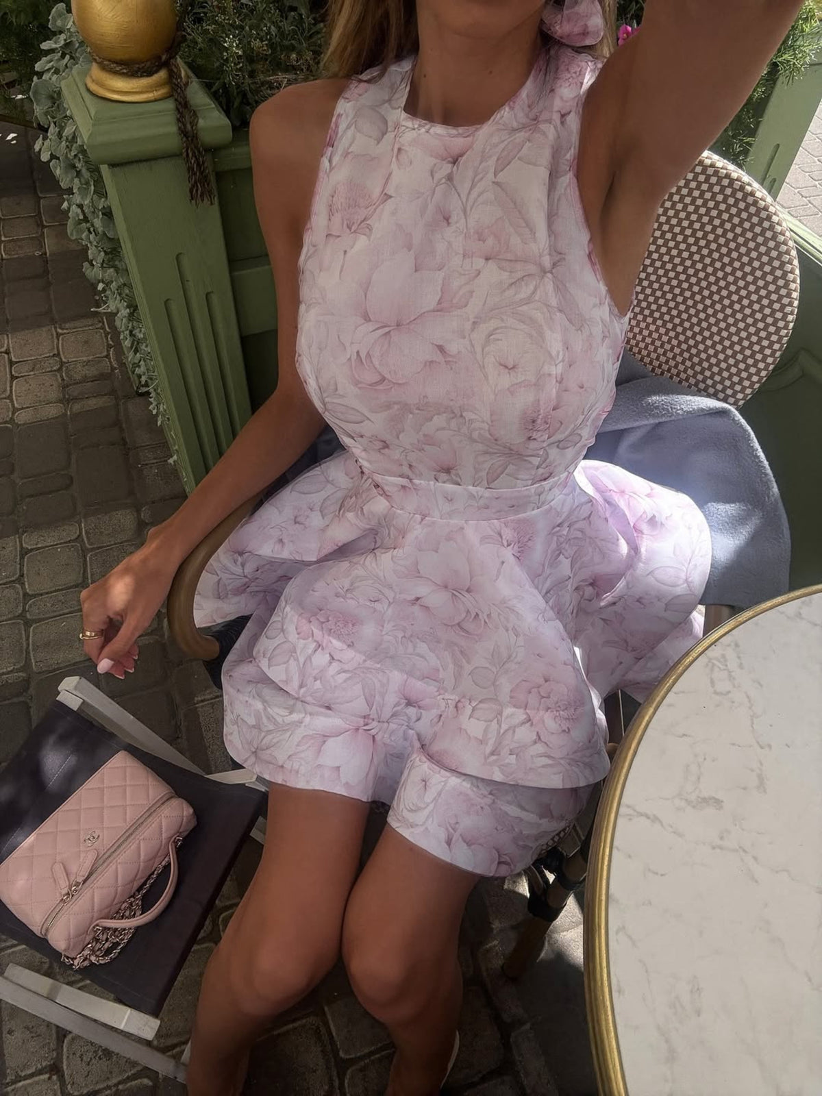 SAMIRA Dress in Powder