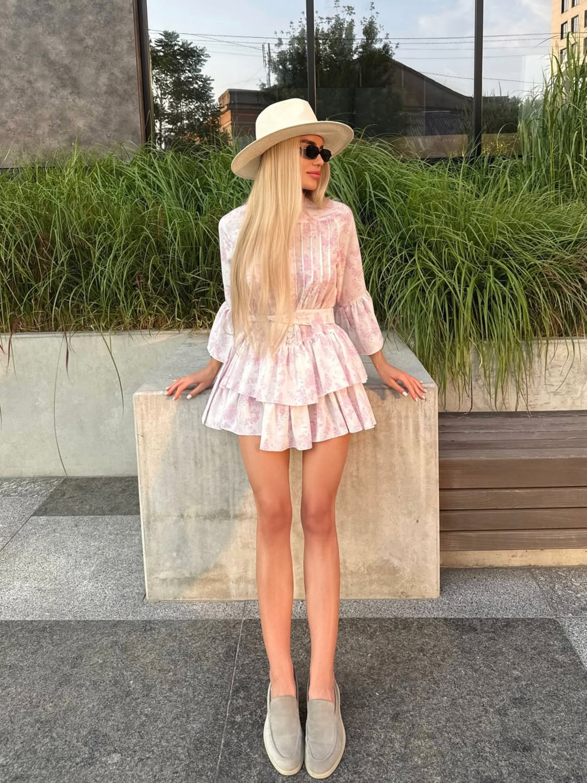 MINERVA Dress in Powder
