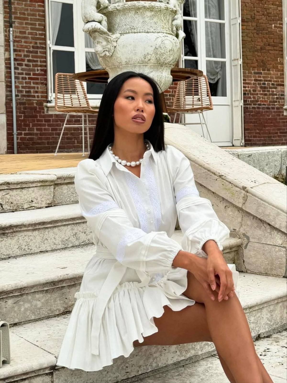 OLIVIA Dress in Ivory